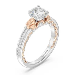 Enchanted Star Lab Grown Diamond 14K Gold Ariel Two-Tone In-Lay Engagement Ring