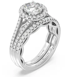 Enchanted Star Lab Grown Diamond 14K Gold Cinderella Engagement Ring Set
