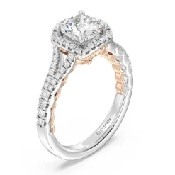 Enchanted Star Lab Grown Diamond 14K Gold Ariel Halo Engagement Ring