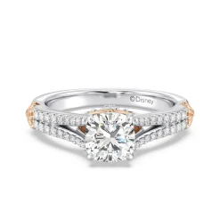 Enchanted Star Lab Grown Diamond 14K Gold Ariel Mermaid Fin Engagement Ring
