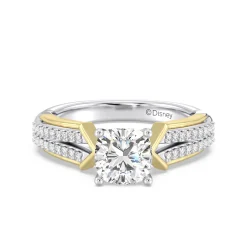 Enchanted Star Lab Grown Diamond 14K Gold Aurora Split Shank Engagement Ring