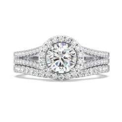 Enchanted Star Lab Grown Diamond 14K Gold Cinderella Engagement Ring Set