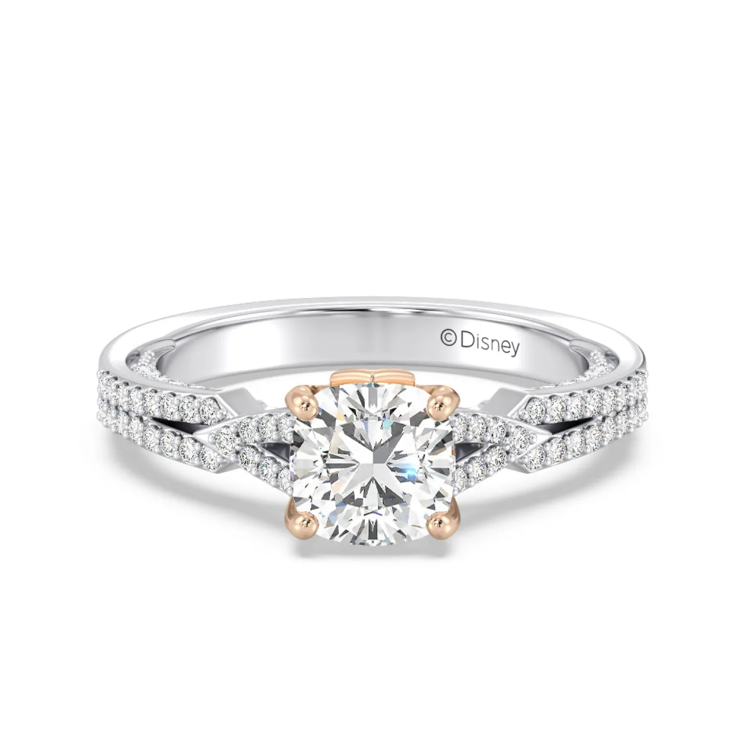 Enchanted Star Lab Grown Diamond 14K Gold Aurora Crown Engagement Ring