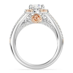 Enchanted Star Lab Grown Diamond 14K Gold Belle Halo Engagement Ring