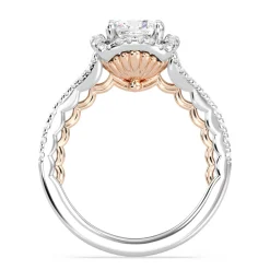 Enchanted Star Lab Grown Diamond 14K Gold Ariel Halo Engagement Ring