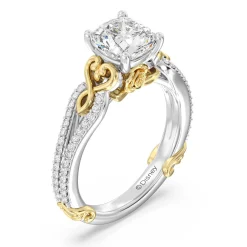 Enchanted Star Lab Grown Diamond 14K Gold Belle Vintage Engagement Ring