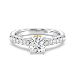 Enchanted Star Lab Grown Diamond 14K Gold Ariel Filigree Engagement Ring