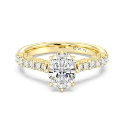 Enchanted Star Lab Grown Diamond 14K Gold Cinderella Filigree Engagement Ring