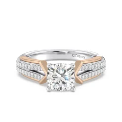 Enchanted Star Lab Grown Diamond 14K Gold Aurora Split Shank Engagement Ring