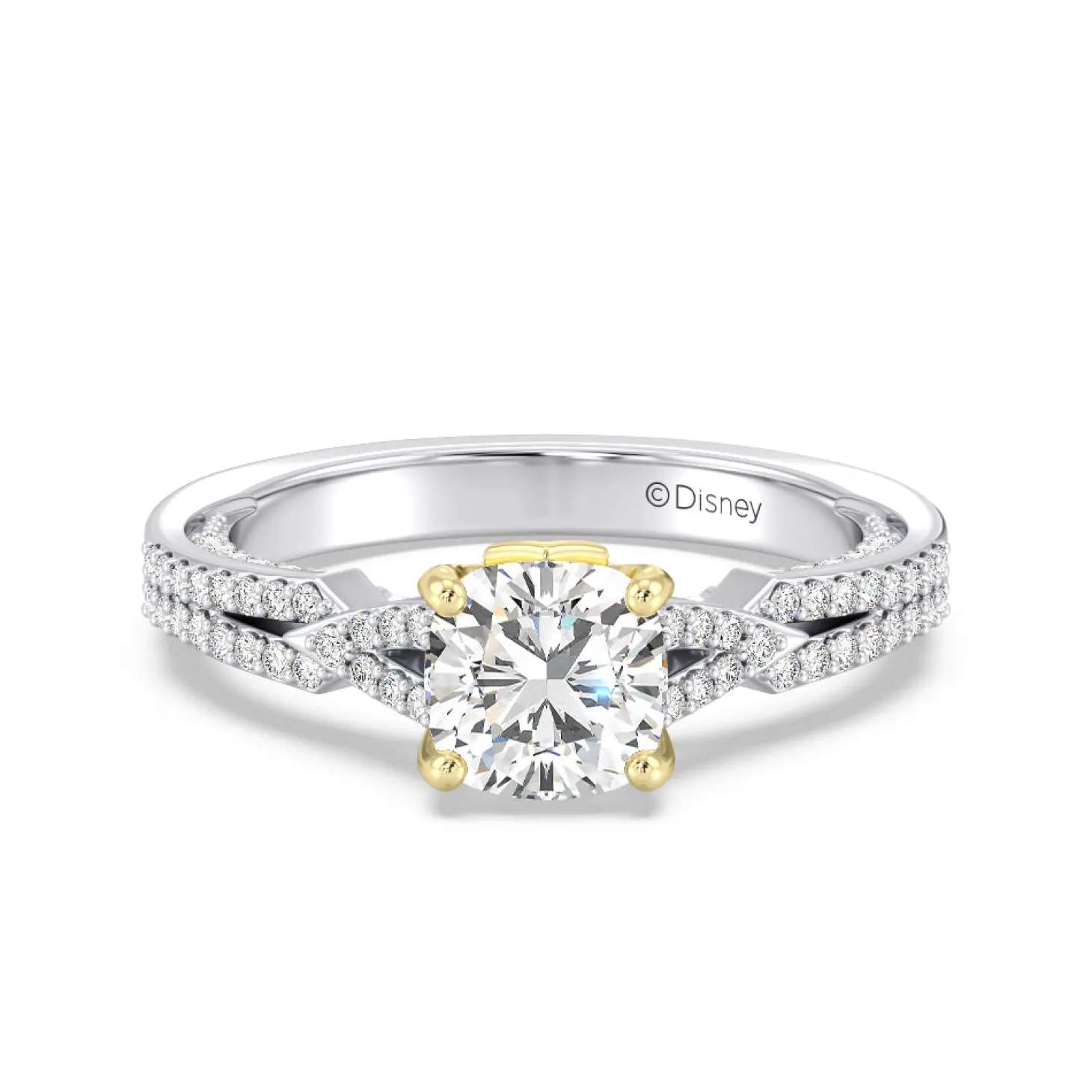 Enchanted Star Lab Grown Diamond 14K Gold Aurora Crown Engagement Ring