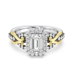 Enchanted Star Lab Grown Diamond 14K Gold Ursula Halo Engagement Ring