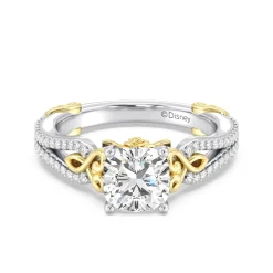 Enchanted Star Lab Grown Diamond 14K Gold Belle Vintage Engagement Ring