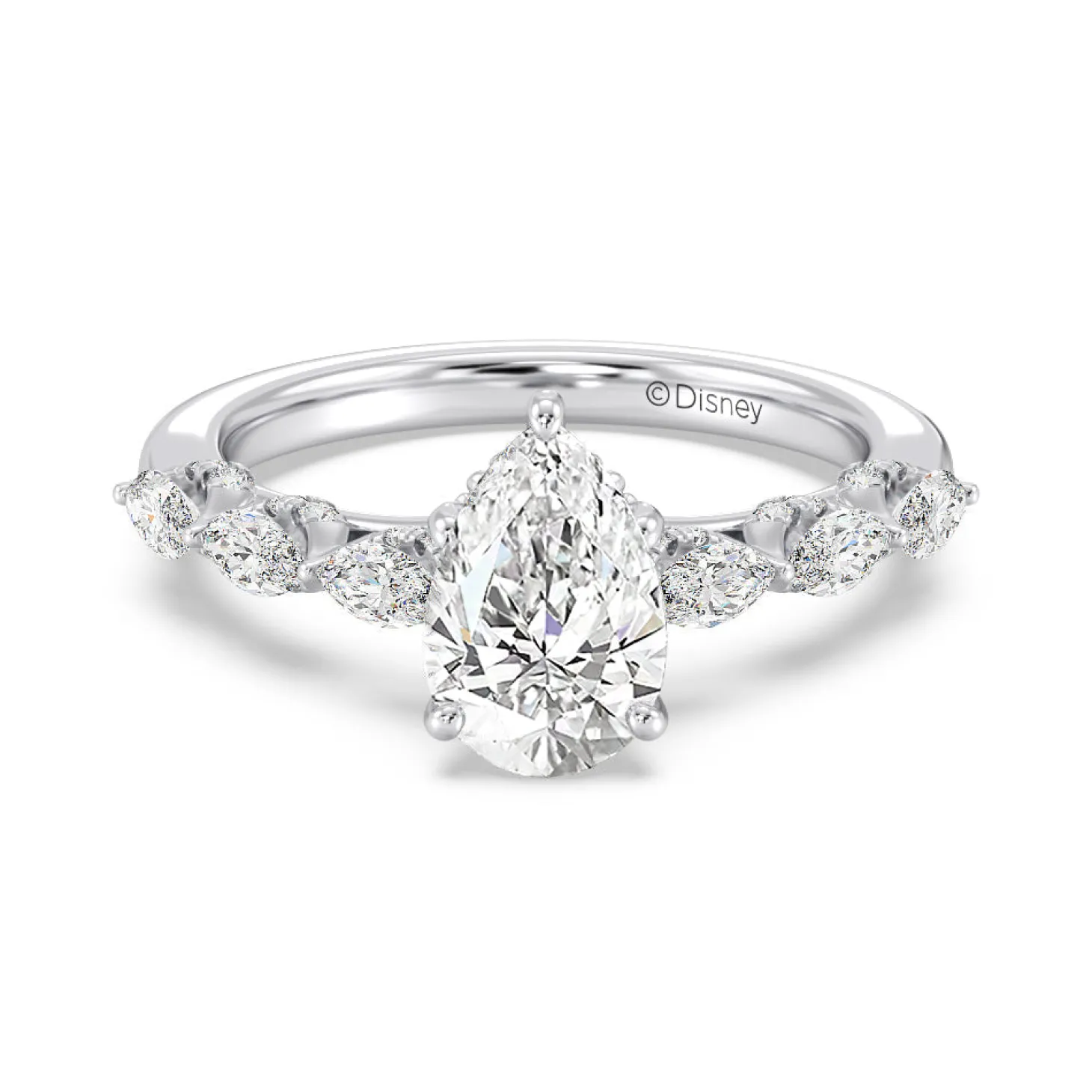 Enchanted Star Lab Grown Diamond 14K Gold Ariel Seashell Engagement Ring