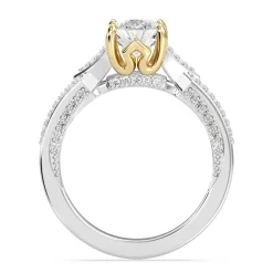 Enchanted Star Lab Grown Diamond 14K Gold Aurora Crown Engagement Ring