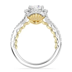 Enchanted Star Lab Grown Diamond 14K Gold Ariel Halo Engagement Ring
