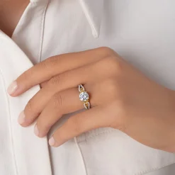Enchanted Star Lab Grown Diamond 14K Gold Belle Vintage Engagement Ring