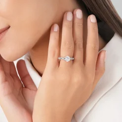 Enchanted Star Lab Grown Diamond 14K Gold Aurora Crown Engagement Ring