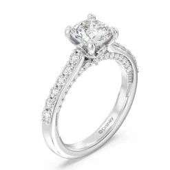 Enchanted Star Lab Grown Diamond 14K Gold Aurora Engagement Ring with Hidden Accent Details