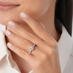 Enchanted Star Lab Grown Diamond 14K Gold Belle Rose Engagement Ring