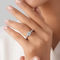 Enchanted Star Lab Grown Diamond 14K Gold Ariel Filigree Engagement Ring