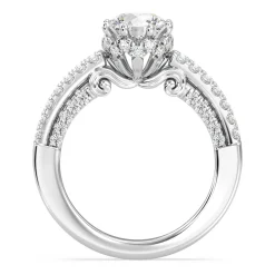 Enchanted Star Lab Grown Diamond 14K Gold Cinderella Double Shank Engagement Ring