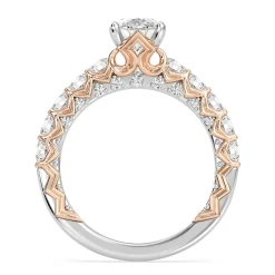 Enchanted Star Lab Grown Diamond 14K Gold Sleeping Beauty 65th Anniversary Celebration Aurora Engagement Ring
