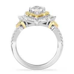Enchanted Star Lab Grown Diamond Jasmine Arabesque Engagement Ring
