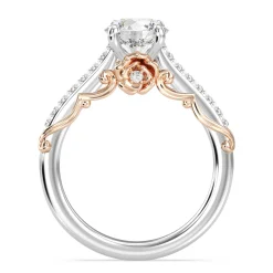 Enchanted Star Lab Grown Diamond 14K Gold Belle Rose Engagement Ring