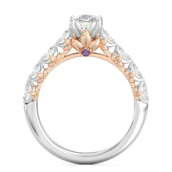 Enchanted Star Lab Grown Diamond 14K Gold Rapunzel Magic Flower Engagement Ring