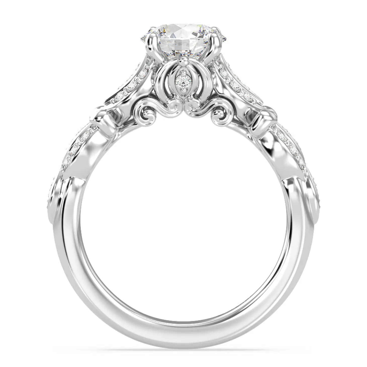 Enchanted Star Lab Grown Diamond Cinderella Carriage Engagement Ring