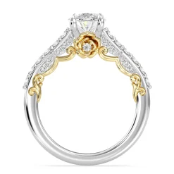 Enchanted Star Lab Grown Diamond 14K Gold Belle Rose Engagement Ring