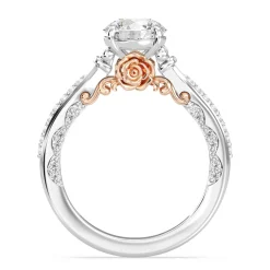 Enchanted Star Lab Grown Diamond 14K Gold Belle Rose Engagement Ring