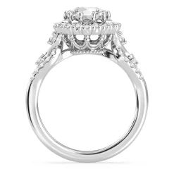 Enchanted Star Lab Grown Diamond 14K Gold Majestic Princess Halo Engagement Ring