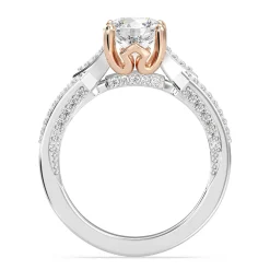 Enchanted Star Lab Grown Diamond 14K Gold Aurora Crown Engagement Ring
