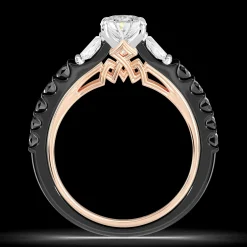 Enchanted Star Lab Grown Diamond 14K Gold Evil Queen Two Tone Engagement Ring