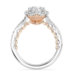 Enchanted Star Lab Grown Diamond 14K Gold Ariel Halo Engagement Ring
