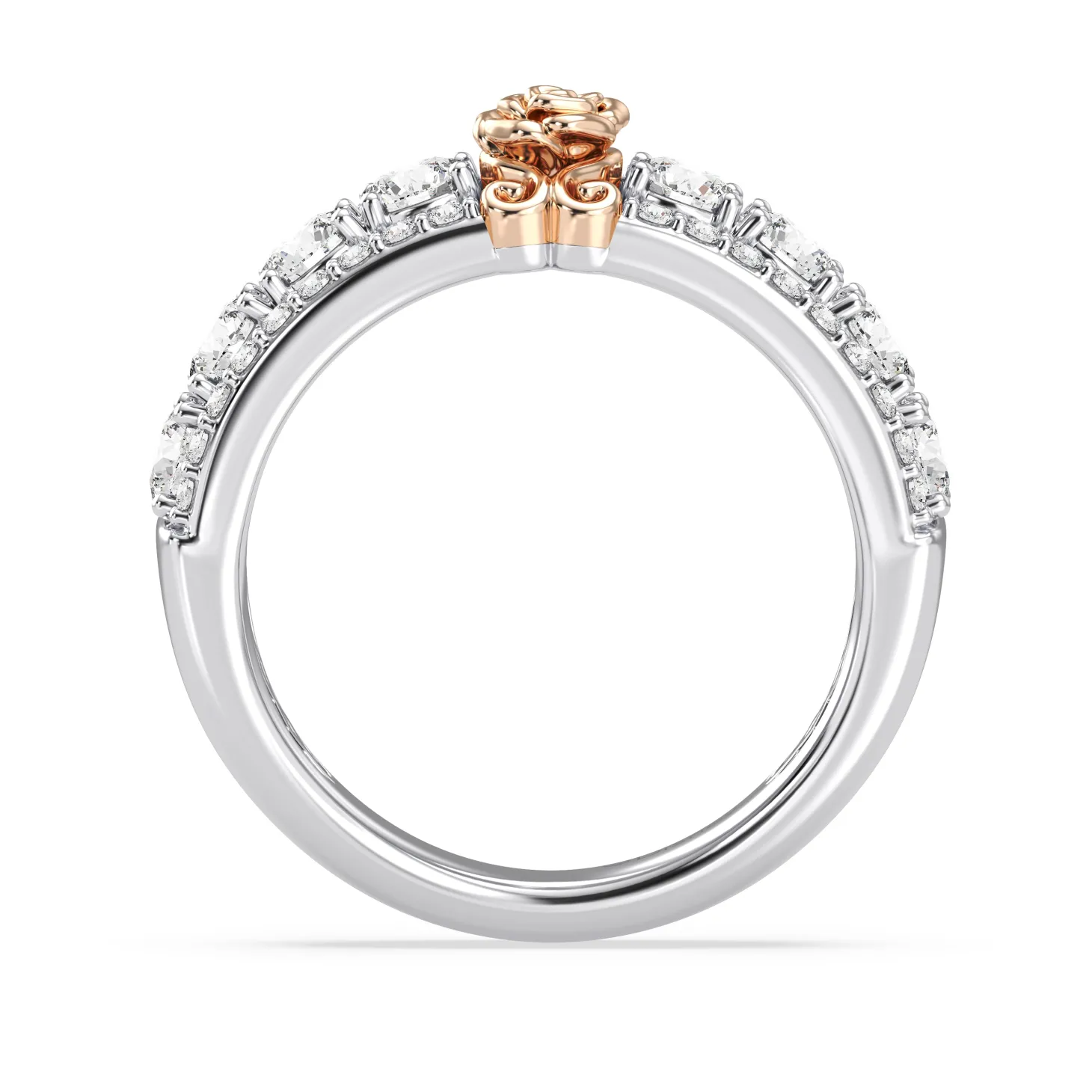 Enchanted Star Lab Grown Diamonds Belle Rose Anniversary Band