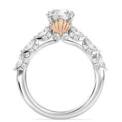 Enchanted Star Lab Grown Diamond 14K Gold Ariel Seashell Engagement Ring