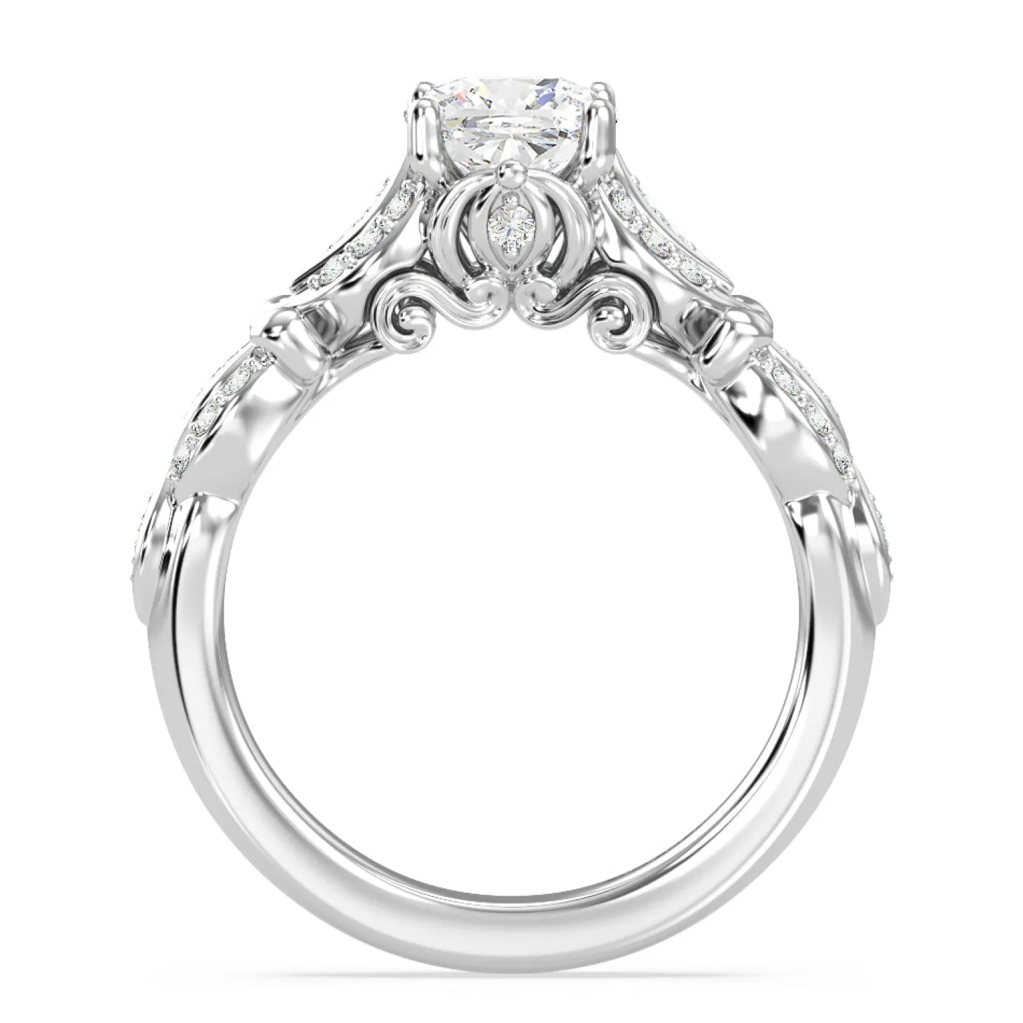 Enchanted Star Lab Grown Diamond Cinderella Carriage Engagement Ring