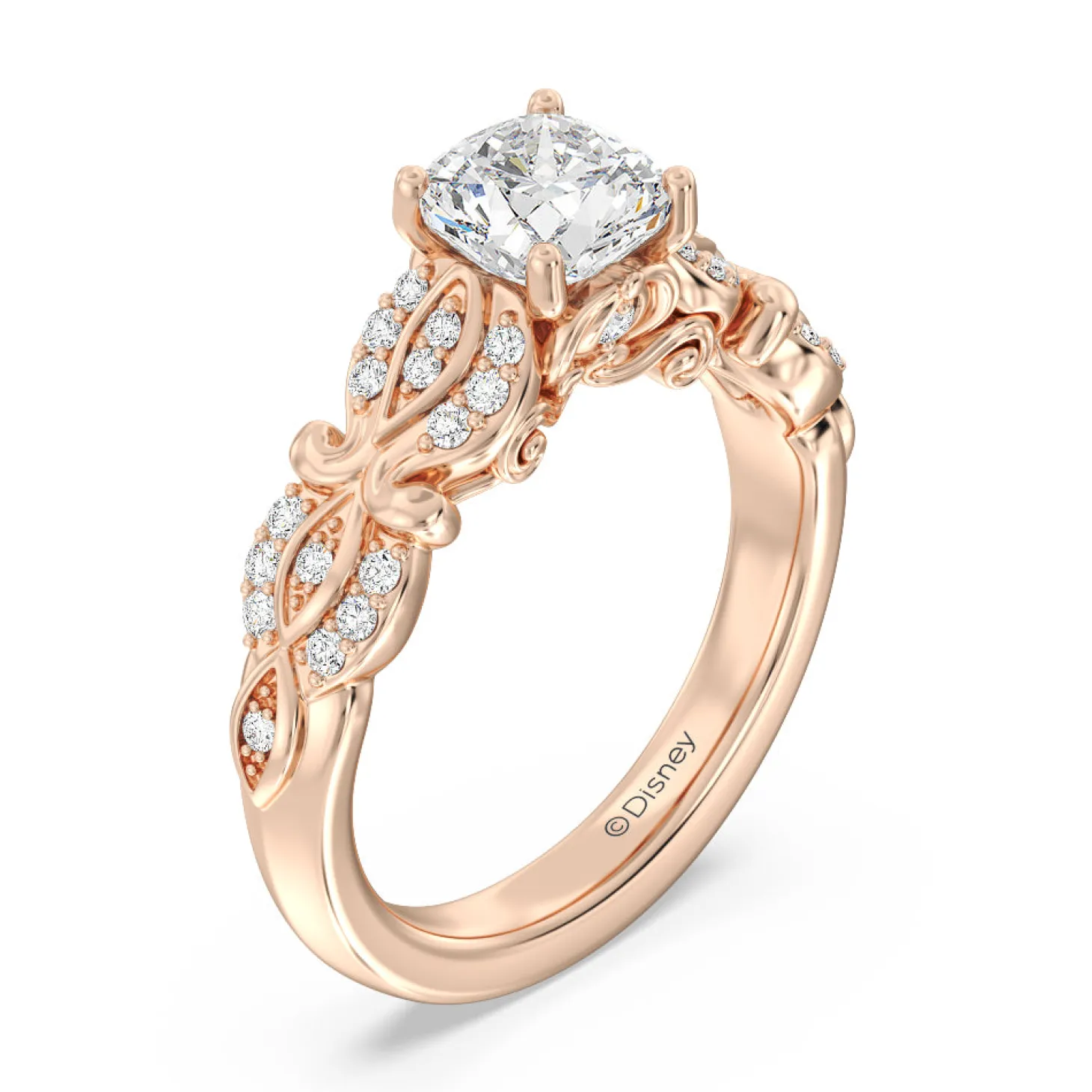 Enchanted Star Lab Grown Diamond Cinderella Carriage Engagement Ring