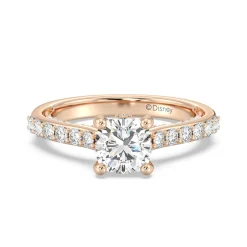Enchanted Star Lab Grown Diamond 14K Gold Aurora Engagement Ring with Hidden Accent Details
