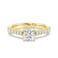 Enchanted Star Lab Grown Diamond 14K Gold Cinderella Filigree Engagement Ring