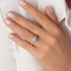 Enchanted Star Lab Grown Diamond 14K Gold Cinderella Filigree Engagement Ring