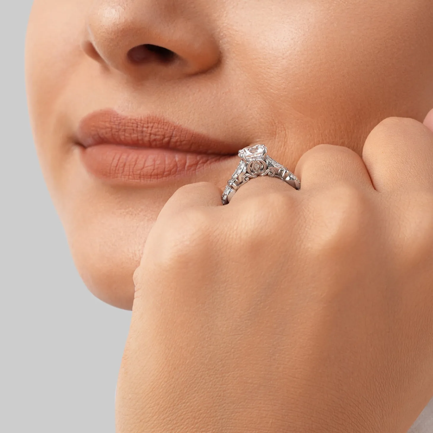 Enchanted Star Lab Grown Diamond Cinderella Carriage Engagement Ring