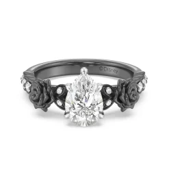 Enchanted Star Lab Grown Diamond 14K Gold Maleficent Rose Engagement Ring Set