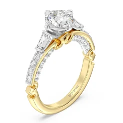 Enchanted Star Lab Grown Diamond 14K Gold Aurora Crown Engagement Ring