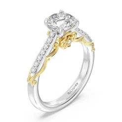 Enchanted Star Lab Grown Diamond 14K Gold Belle Rose Engagement Ring