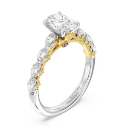 Enchanted Star Lab Grown Diamond 14K Gold Rapunzel Magic Flower Engagement Ring