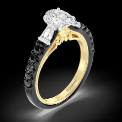 Enchanted Star Lab Grown Diamond 14K Gold Evil Queen Two Tone Engagement Ring