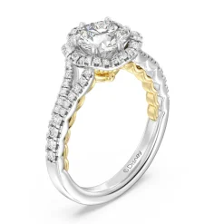 Enchanted Star Lab Grown Diamond 14K Gold Ariel Halo Engagement Ring